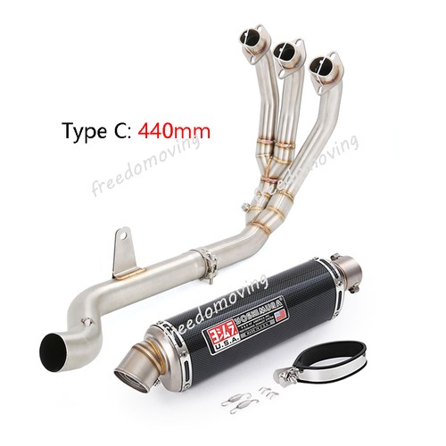 For Triumph Trident 660 2021-2025 Tiger660 Sport Exhaust System Front Pipe Tips - Picture 5 of 12