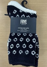 FRYE Everyday Boot Socks Cozy Warm 2 Pair Pack Women's Shoe Size 5-10 Black