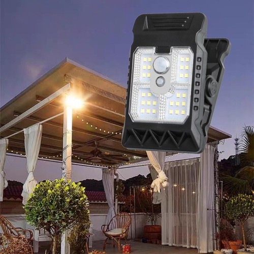 Smart Sensor Solar Clamp Light for Outdoor Garden Waterproof Camping Light - Picture 2 of 12