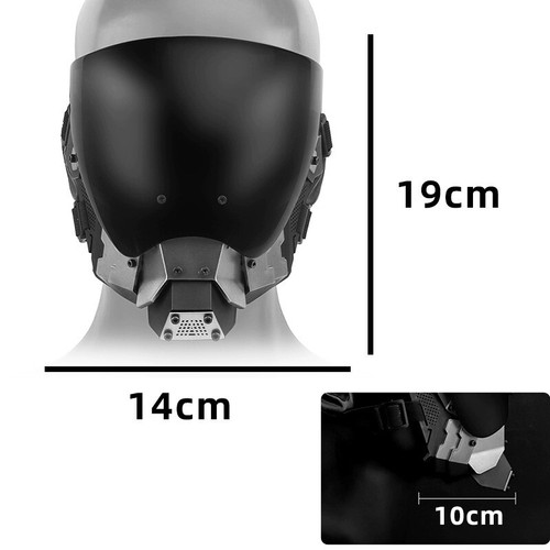 CS Game Tactical Full Face Protective Mask & Anti Fog Lenses for Outdoor Cycling - Picture 8 of 22
