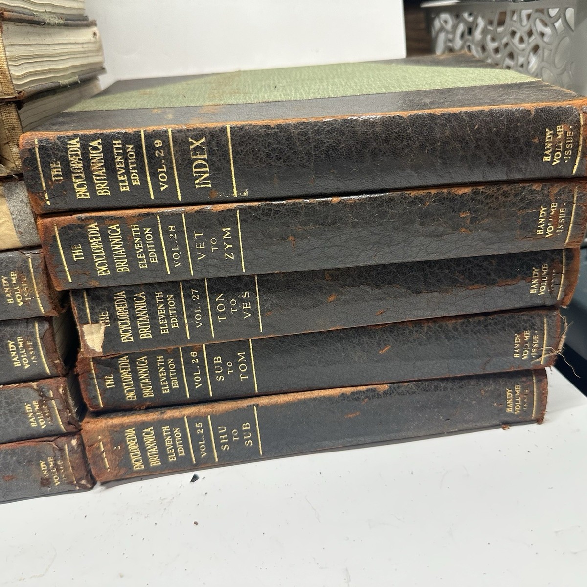1911 Handy Volume Encyclopedia Britannica Complete Set Eleventh