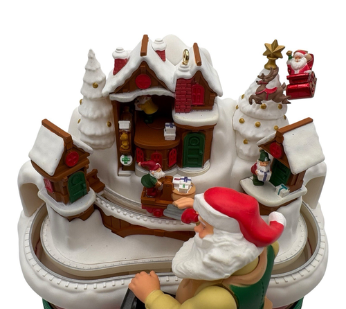 Hallmark Andenken Santa's Magic Train Licht Sound Bewegung 2018 Ornament siehe Video - Bild 4 von 15