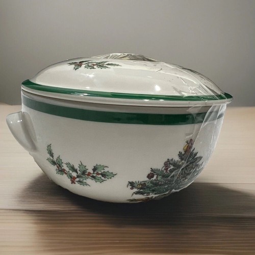 Spode Christmas Tree Table To Oven Covered Casserole, New, 5 Stars Seller. - Picture 2 of 6