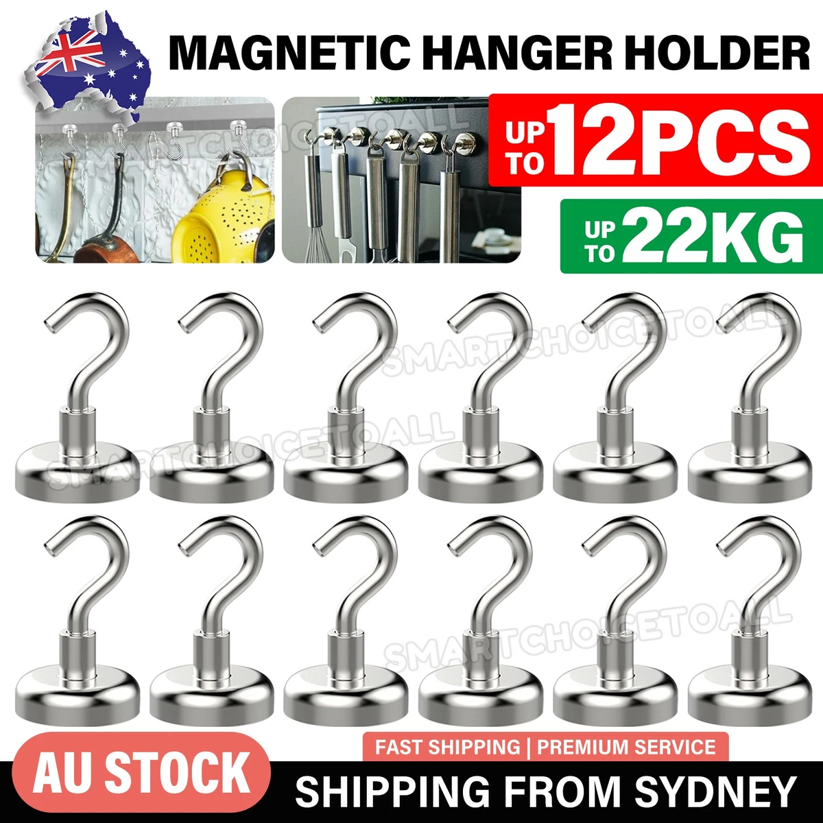 Magnetic Hooks Strong Rare Earth Neodymium N38 Hanger Holder Magnet Hanging