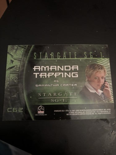 Stargate SG-1 Costume Card C62 Amanda Tapping as Samantha Carter lol - Picture 2 of 2