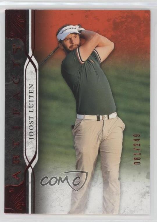 2021 Upper Deck Artifacts Red 81/249 Joost Luiten #38 Rookie RC 1r5