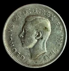 1947 Maple Leaf Canada Quarter 25 Cents Silver .800 King George Harder Date