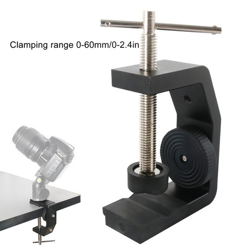 Camera C Clamp Aluminum Alloy Universal C Clamp Desktop Camera Mount With - Photo 6 sur 12