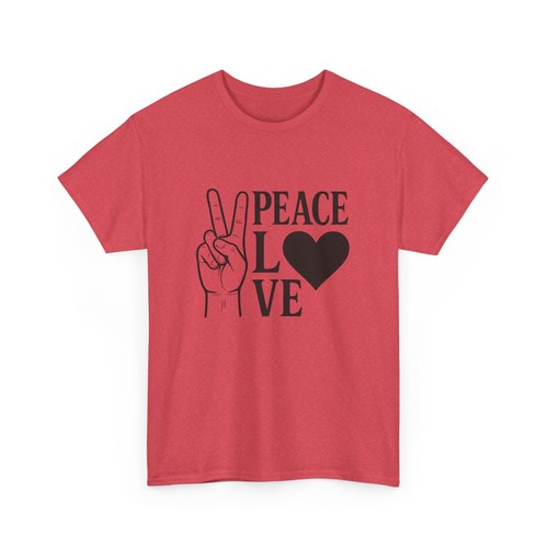 Peace And Love Grafik T-Shirt Erwachsene NEU - Bild 24 von 25