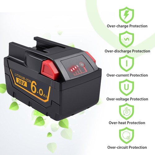 6000mAh 28V Li-Ion Akku für AEG Milwaukee M28 M28B M28BX MC28V MC28 48-11-2830 - Bild 6 von 14