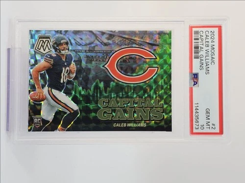 CALEB WILLIAMS 2024 MOSAIC CAPITAL GAINS ROOKIE MOSAIC RC PSA 10 Q0004