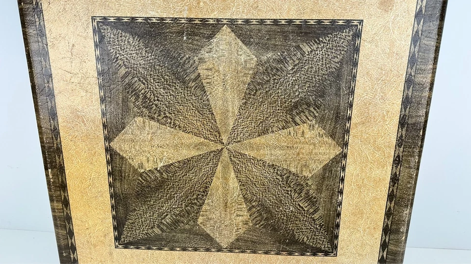 Mesa de Juego de Cartas Plegable MCM Samson Años 30 De Colección Shwayder Bros Patas de Madera 30"x30" Foto 3 de 4