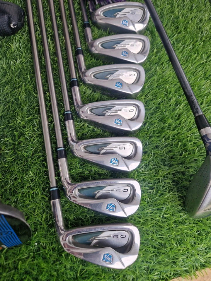 Ladies Wilson Staff Golf Club Set & Cart Bag - Ladies Flex Graphite Shafts - RH - Image 3 of 4