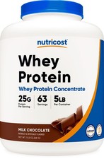 Nutricost Grass-Fed Whey Protein Isolate Chocolate 5LBS - Non-GMO, Gluten Free