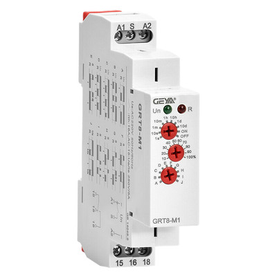  GRT8-M1 on Off Time Delay Relay 16A AC/DC12V-240V Multifunction Din Rail9753