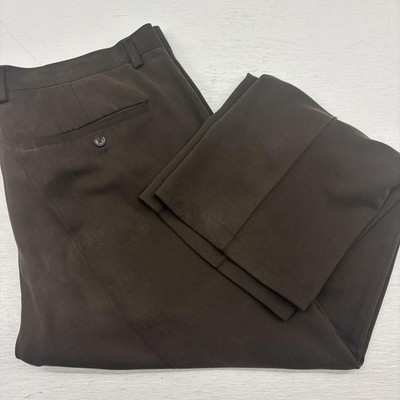 Tommy Bahama Silk Pants Mens 40 X 30 Brown Relax Lightweight Casual Soft Comfort