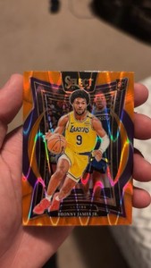 2024-25 Panini Select - Concourse Bronny James #90 Orange Flash Prizm (RC)