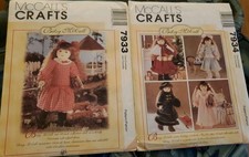 McCall  s Crafts Betsy McCall Doll  Clothes Patterns 7934 7933 Vintage 90s FF