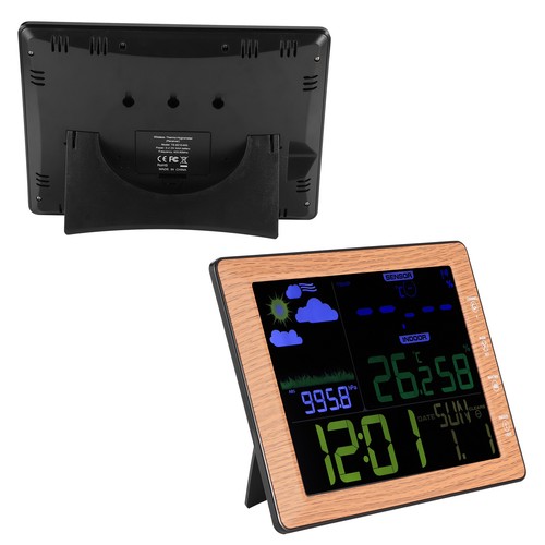 `Wireless Weather Forecast Color Screen Alarm Clock Indoor Outdoor Sound Contr - Picture 9 of 12