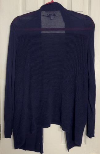 Cárdigan Croft and Barrow XL Delantero Abierto Suéter Tejido Tinte Espacial Azul Marino - Imagen 5 de 5