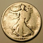 1917 P Walking Liberty Half Dollar 90% Silver "Actual Coin Pictured-Not Cleaned"