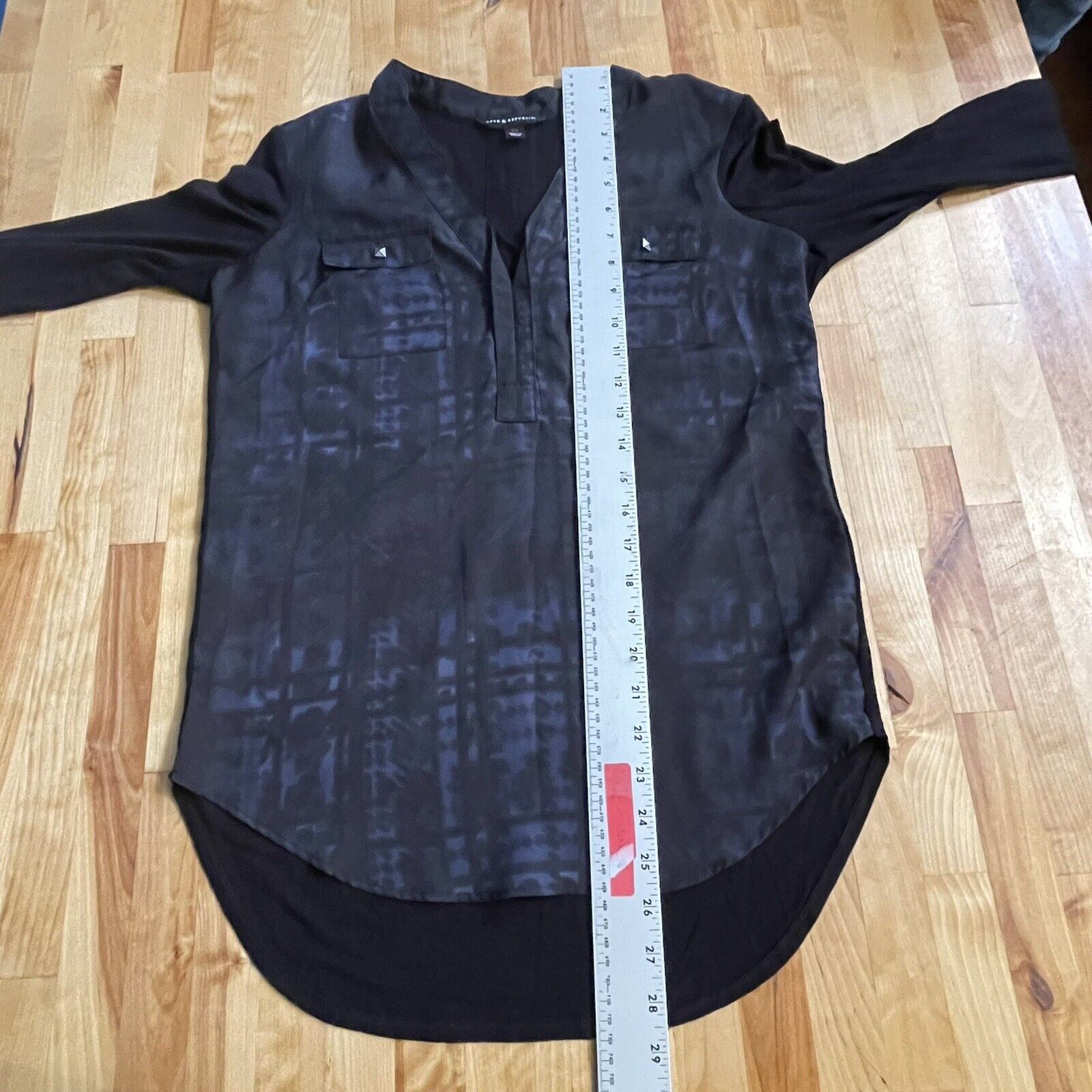 Rock & Republic Top Split Neck Pullover Roll slee… - image 11