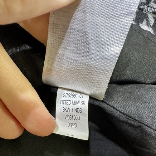 Old Navy Damen Größe 3X schwarz weiß Minirock Polyester Tweed Hahnentritt - Bild 6 von 16