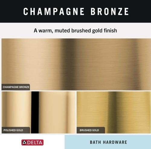 NUOVO Delta Contemporary 18" Grab Bar ADA 500lbs BRONZO CHAMPAGNE - 41818-CZ..R1W1 - Foto 4 di 6
