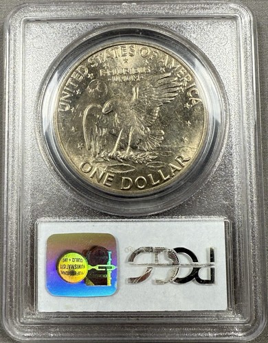 1972 Eisenhower Dollar $1 - PCGS MS65 Type 1 - Picture 2 of 2