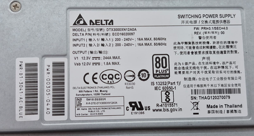 Arista PWR-D1-3041-AC BLUE 1RU 12V Switching Power Supply - Picture 2 of 6