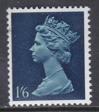 Sg 743Evb 1/6 Pre-decimal Machin PVA missing phosphor - UNMOUNTED MINT