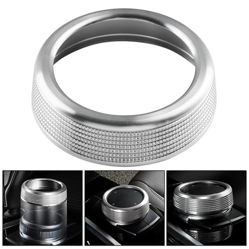 Stylish and Functional Silver Knob Cover Ring for BMW Multimedia Controller - Picture 8 of 12