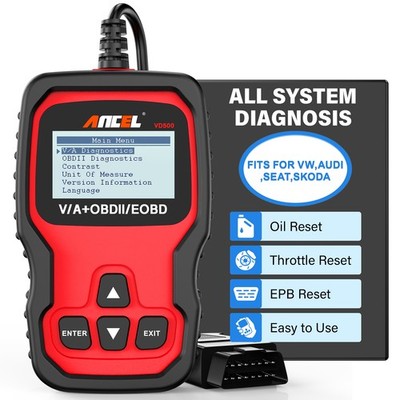 ANCEL VD500 OBD2 Scanner Code Reader Engine ABS EPB IMMO All Systems Diagnostic