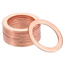 30Pcs 19mm x 26mm x 1mm Copper Flat Washers Screw for Bolt