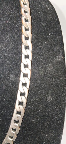 Silver tone Chain Link Necklace 23" - Picture 6 of 7