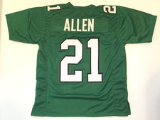 NWT Men's Custom Sewn Stitched #21 Eric Allen Kelly Green Jersey XS - 5XL