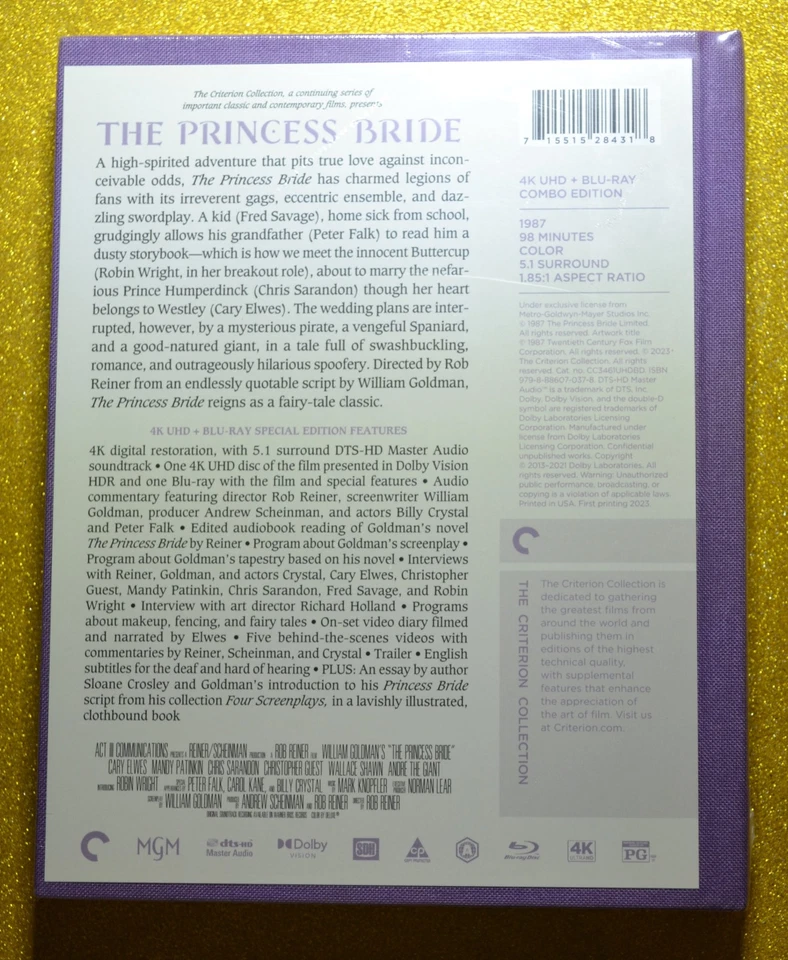 New 4K The Princess Bride The Criterion Collection 4K US Version - Image 3 of 4