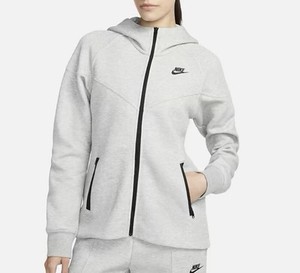 Women’s Size XS - Nike Tech Fleece Full-Zip Up Hoodie Grey FB8338-063