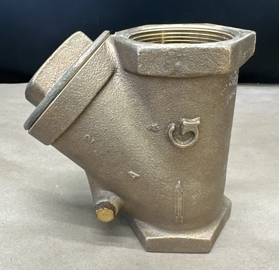 NUEVA CAJA ABIERTA - ITT Grinnell Bronce Y Válvula de retención oscilante Fig. 3300 2" 125SWP 200WOG Foto 2 de 4