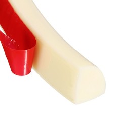 0.7"x0.86"x20" Flexible Quarter Round Wall Trim Single Self-adhesive Brown