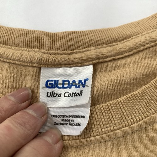 Camiseta para hombre del ejército de Estados Unidos talla grande Gildan. Impresión grande "We Don't Aim To Please" en la parte posterior - Imagen 3 de 12