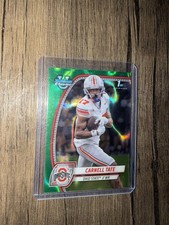 2024 Bowman Chrome U #39 Carnell Tate Green Auto 04/99 Ohio State University