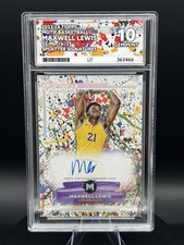 2023-24 Topps Motif Splatter Signatures /25 Maxwell Lewis #SS-ML RC Auto ACE 10