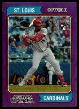 2023 Topps Heritage High Number Purple Refractor Rookie Jordan Walker #558