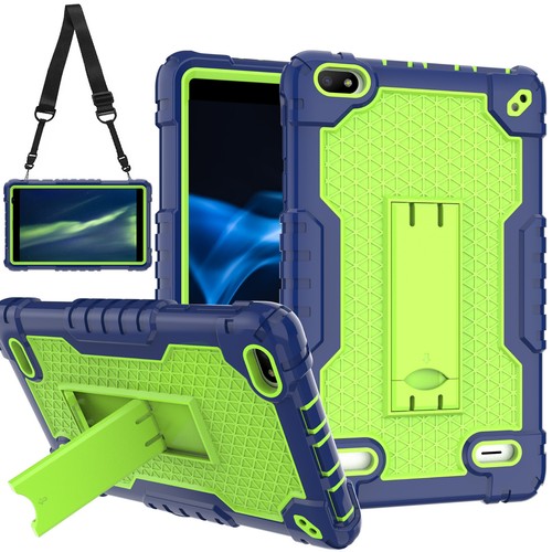 For BLU M8L Tablet 8 Inch Drop-Proof Kids Case Cover with Shockproof Kick Stand - Picture 77 of 146