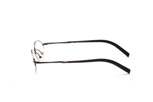 Police Brille Fassung Metall Grau oval Halbrand Damen Mod. 2632 48 - 19 mm Italy - Bild 4 von 4