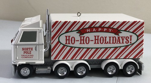 Hallmark Keepsake Christmas Convoy Ornament with Sound Song 2014 Semi Truck - Picture 6 of 7
