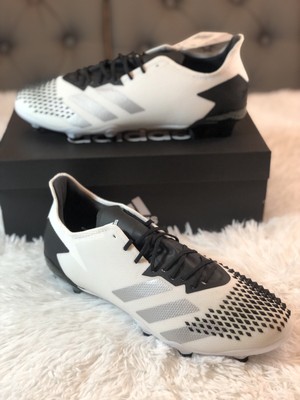 Adidas Predator 20.2 FG Soccer Football Cleats Size 8 $120 White/Black  FW9199 | eBay