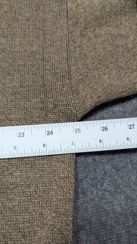 Vtg Sweater Mens Extra Large Tan Y2K Wool Blend Grandpa Argyle Retro Crewneck - Picture 9 of 13