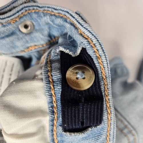 Abercrombie Kids High-Rise Wide Leg Ripped Distressed Jeans Size 5/6 Long Cool! - Picture 10 of 11